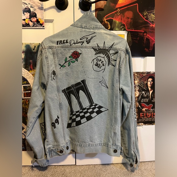 Trademark Brooklyn Cloth unisex Denim jacket size medium - Picture 2 of 4